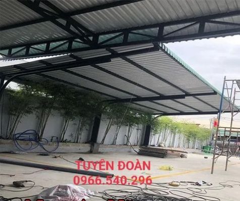 Thi công mái tôn tại Long Thành