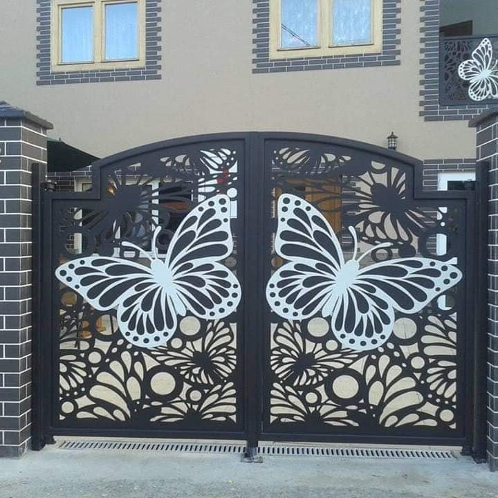 Mẫu cửa cổng sắt CNC nghệ thuật đẹp