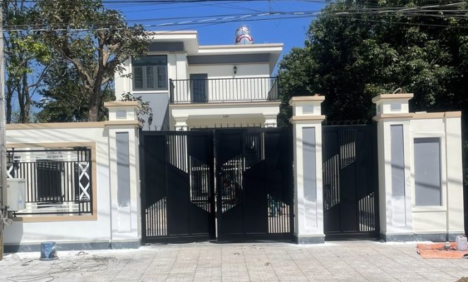 Cửa cổng cnc kết hợp sắt hộp mã kẽm