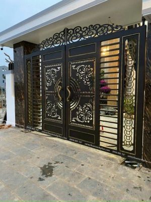 Cửa cổng sắt cnc đẹp tại Thuận An