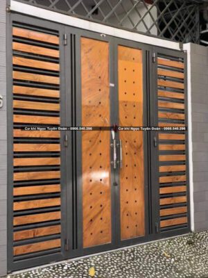 Mẫu cửa cổng săt hộp đẹp nhất tại Thị xã Bến Cát