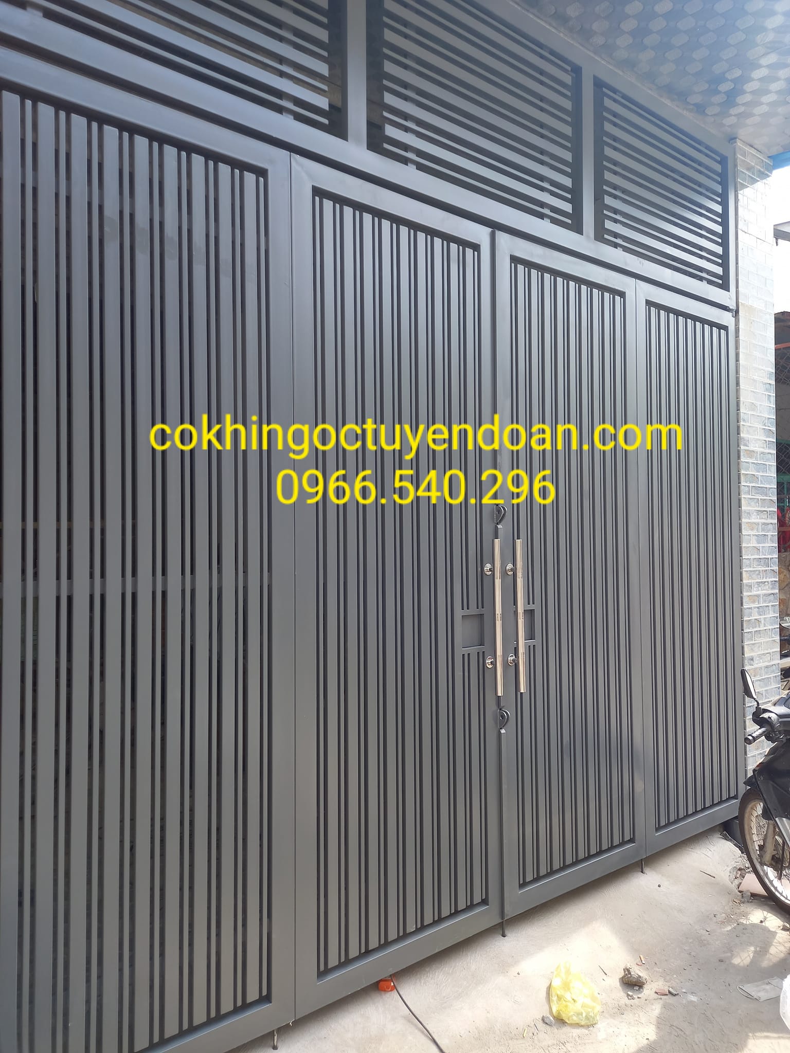 Thợ làm cửa sắt tại Hóc Môn TPHCM - Làm cửa sắt 4 cánh | 0966540296