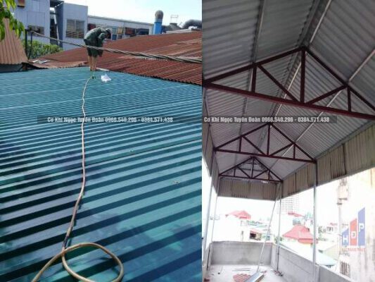 Làm mái tôn tại quận 12