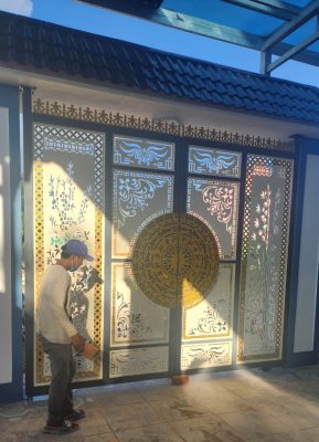 Cửa cổng CNC trống đồng nổi hót nhất