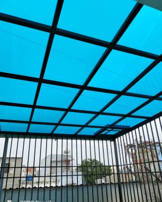 Lắp đặt mái poly nhựa tại quận 4