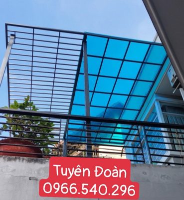 lắp đặt mái poly tại thủ dầu một
